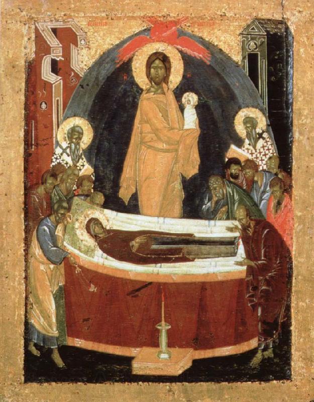 THEOPHANES the Greek Dormition of the virgin Norge oil painting art